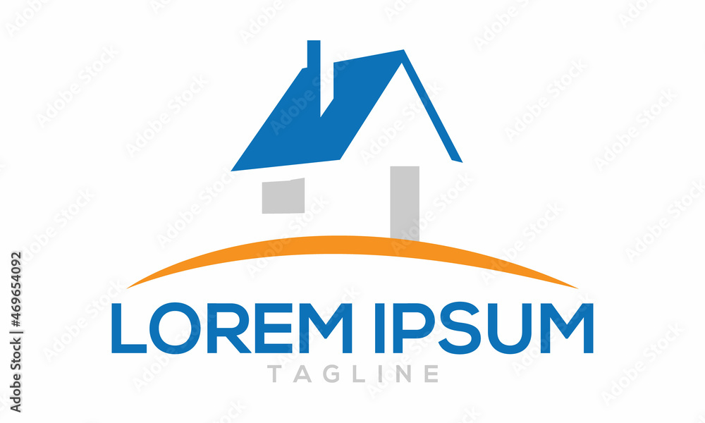 Unique home real estate logo Modern and minimalist vector and abstract logo