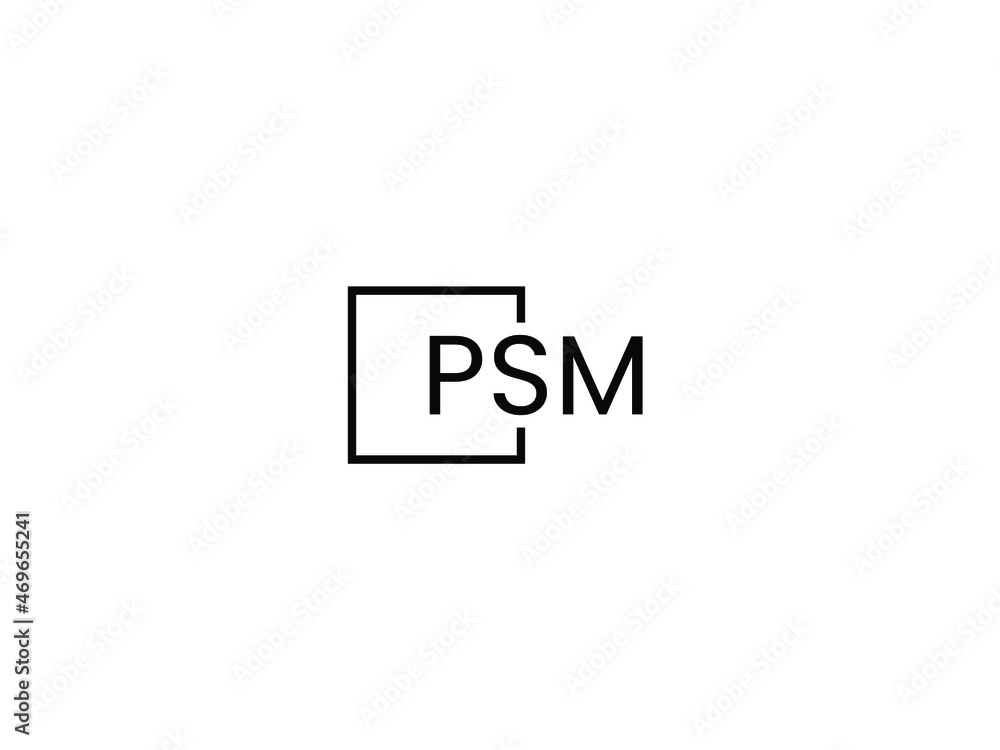 PSM letter initial logo design vector illustration PSM letter initial logo design vector illustration