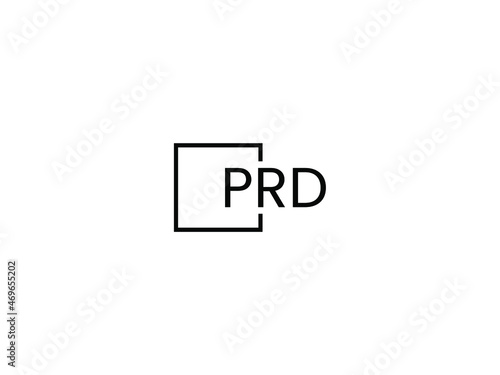 PRD letter initial logo design vector illustration