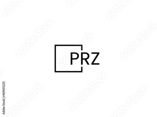 PRZ letter initial logo design vector illustration