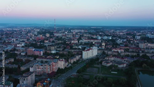 Wallpaper Mural Aerial View On Ivano-Frankivsk Torontodigital.ca