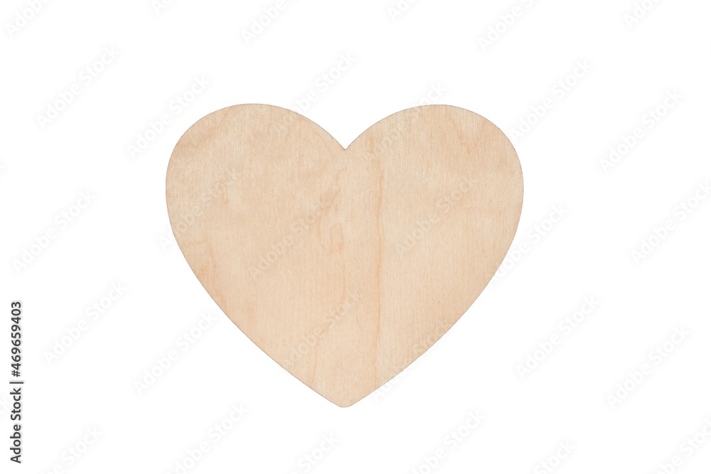 Heart made of wood isolated on white background. Copy space. Place for your logo and text. Heart made of wood isolated on white background. Copy space. Place for your logo and text.