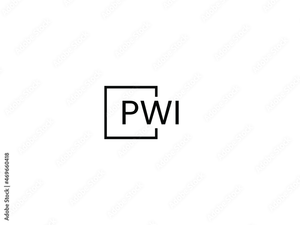 PWI letter initial logo design vector illustration PWI letter initial logo design vector illustration