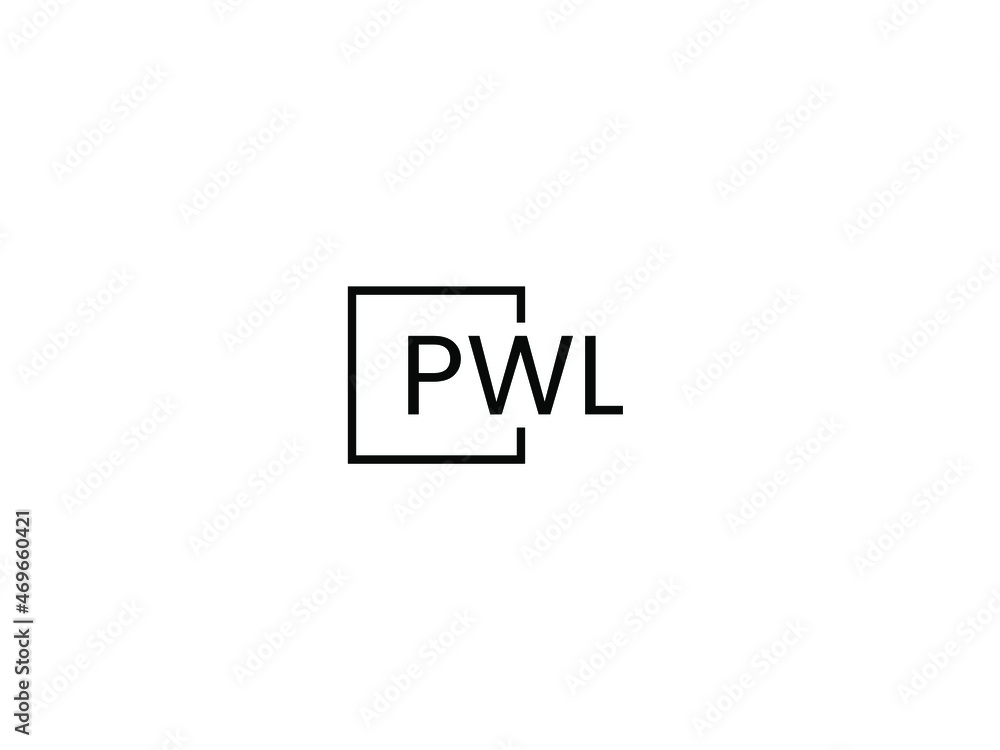 PWL letter initial logo design vector illustration PWL letter initial logo design vector illustration