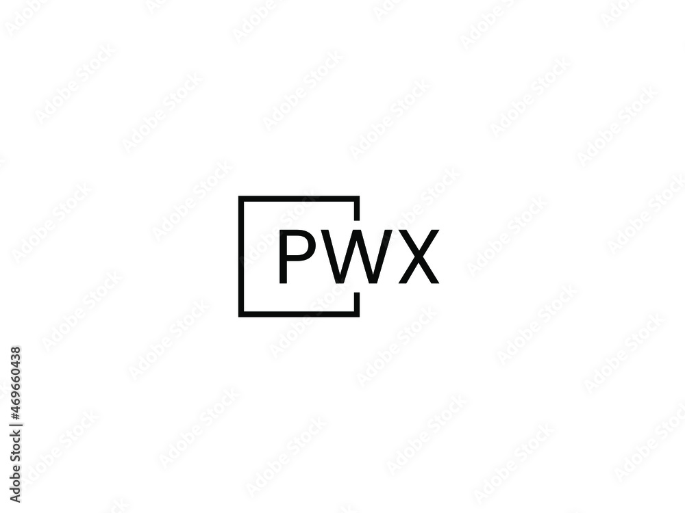 PWX letter initial logo design vector illustration PWX letter initial logo design vector illustration