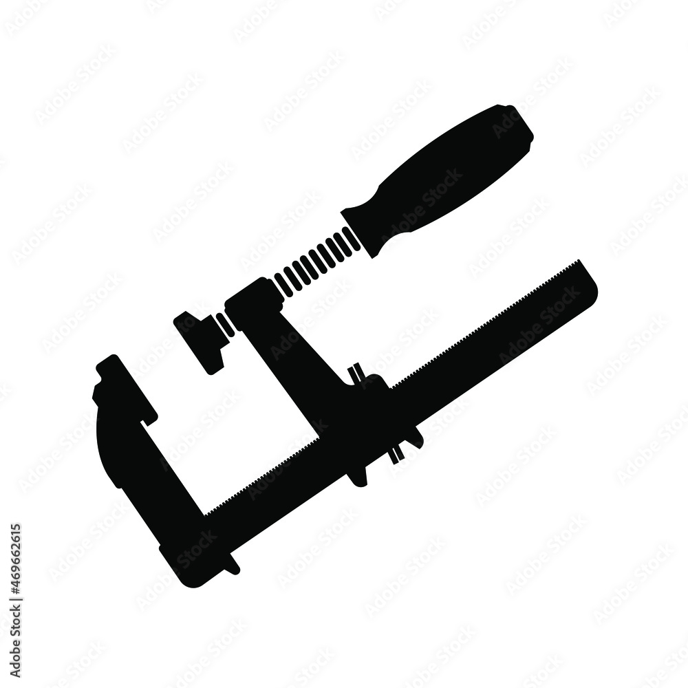 clamp icon on white background clamp icon on white background