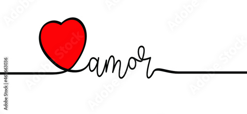 Slogan amor, Italy word meaning love, with heart symbol. Love heart month or happy singles day background. Happy valentines day on february 14 ( valentine, valentine’s day ). Vector 