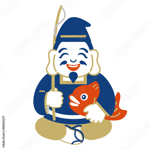 商売繁盛の神様　恵比寿　福の神