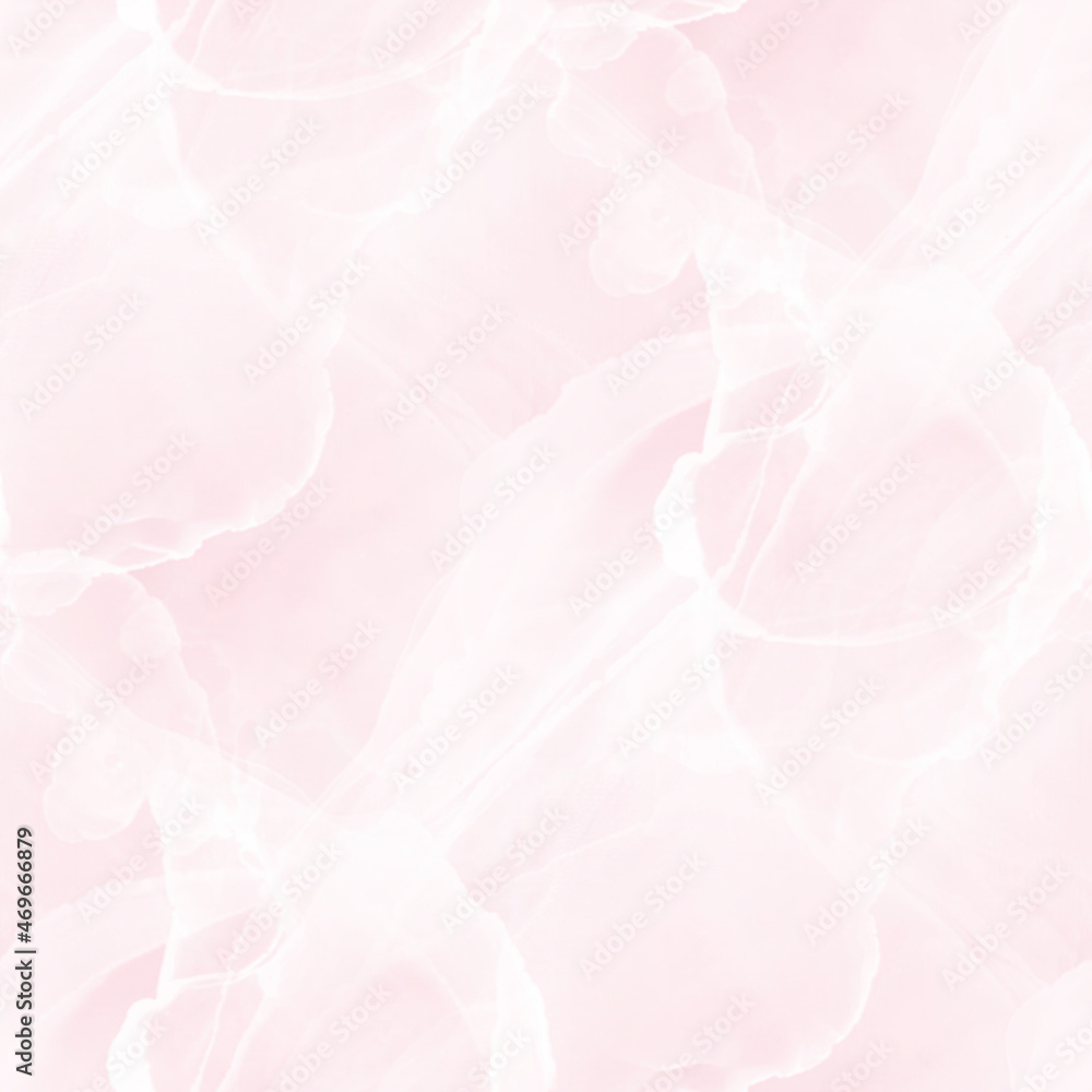 Soft pink texture. Seamless paper background with abstract white dye pattern. Watercolor or gouache paint.	