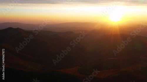 Wallpaper Mural Sunset In The Mountains Torontodigital.ca