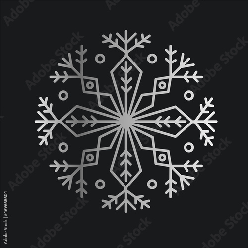 Silver Set vector snowflakes isolated , Ethnic ice cristal ornament, christmas icons, snowflakes for print, design for banner, idea, cover, booklet, print, flyer, card, poster, badge, postcard