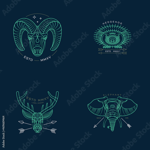 Abstract animal illustration