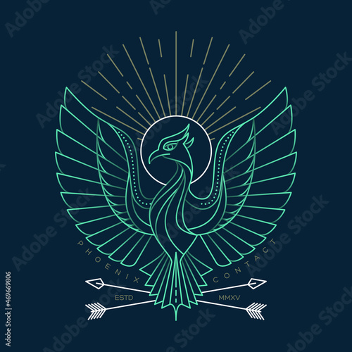 Abstract bird illustration