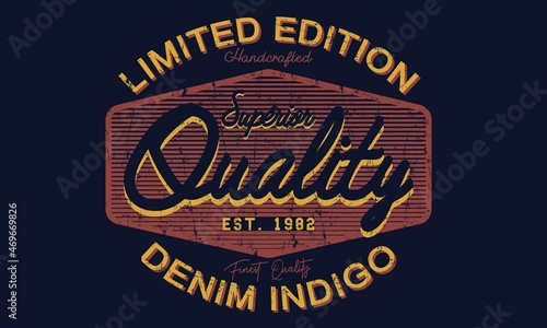 Denim Limited edition vintage  legendary riders typography  t-shirt graphics  vector