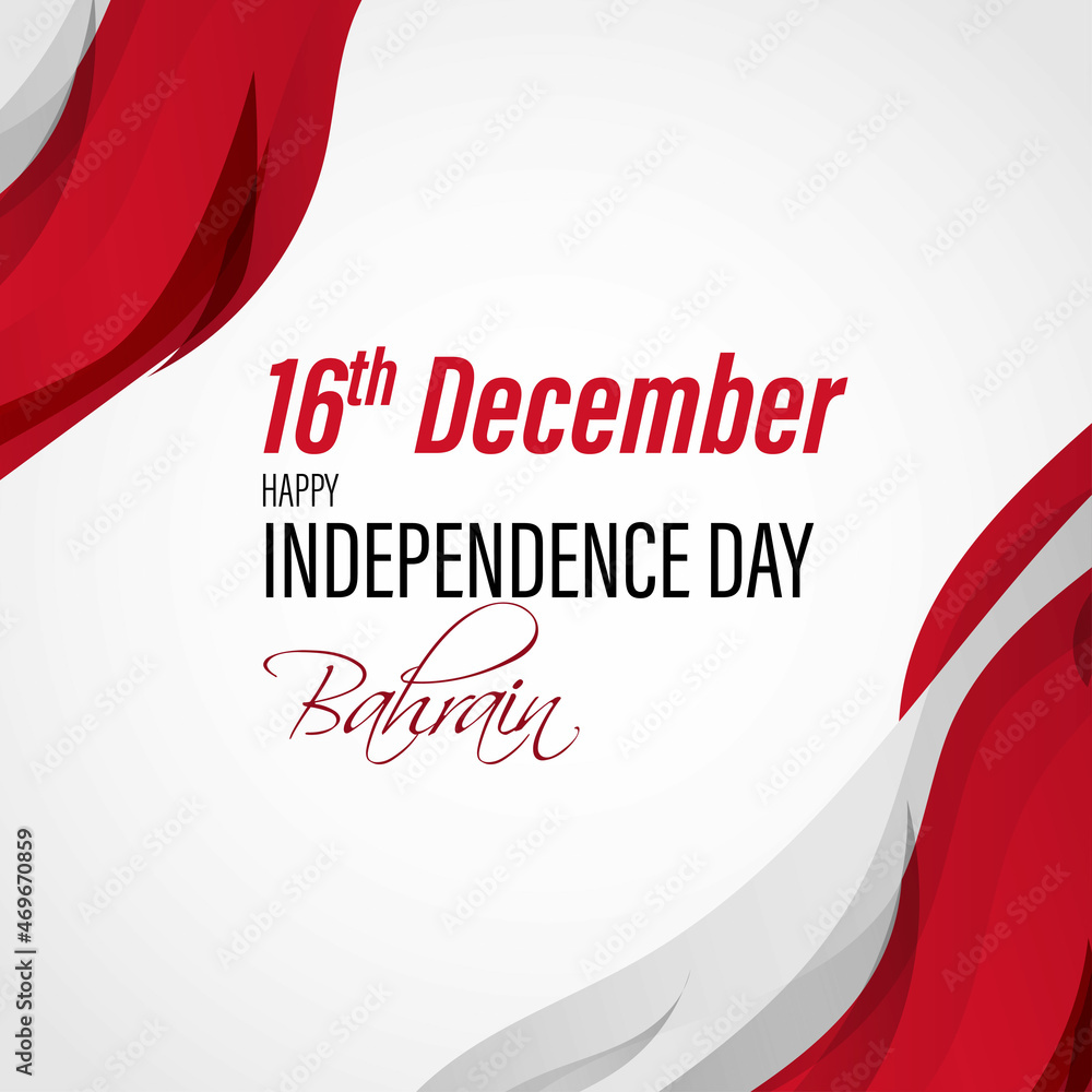 Vector illustration of happy Bahrain independence day Vector illustration of happy Bahrain independence day