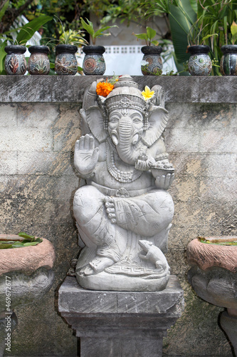 Statue of the god Ganesh in Bali   Indonesia 