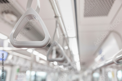 Sky train, Public train and High speed train handle for passenger standing.