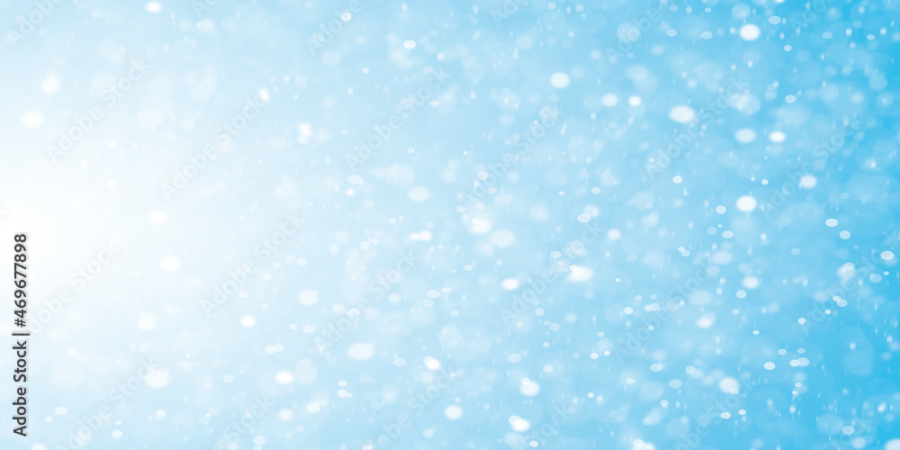 Winter background graphic with snowflakes.