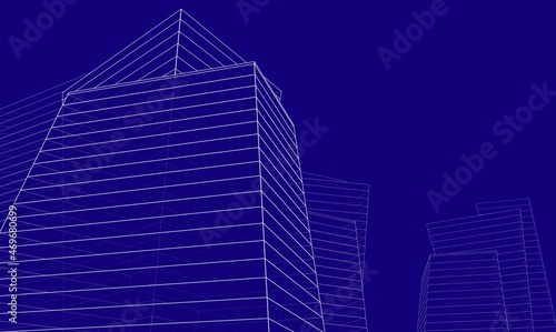 Architecture digital drawing
