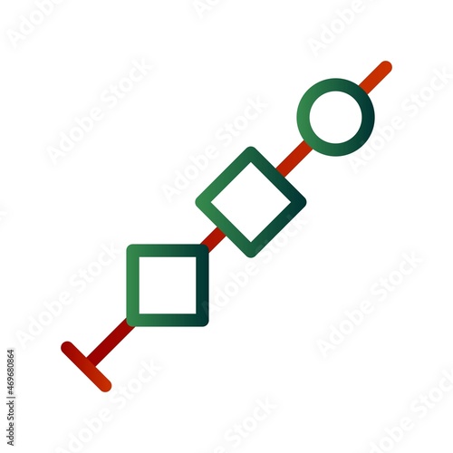  Skewer Line Gradient Vector Icon Design