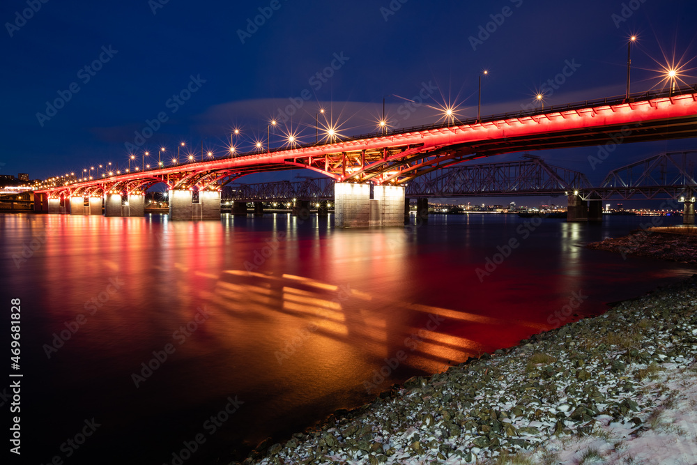  Dusk view of the bridge