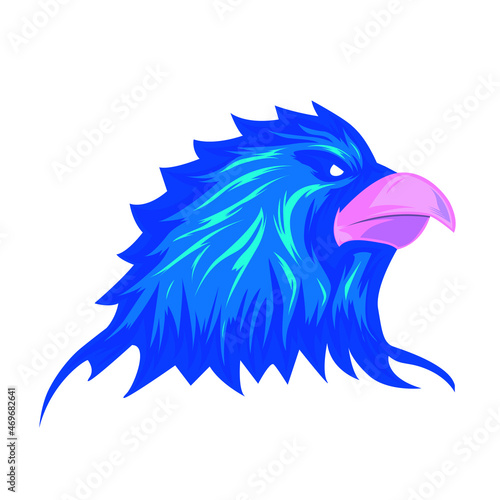 Blue eagle head esport