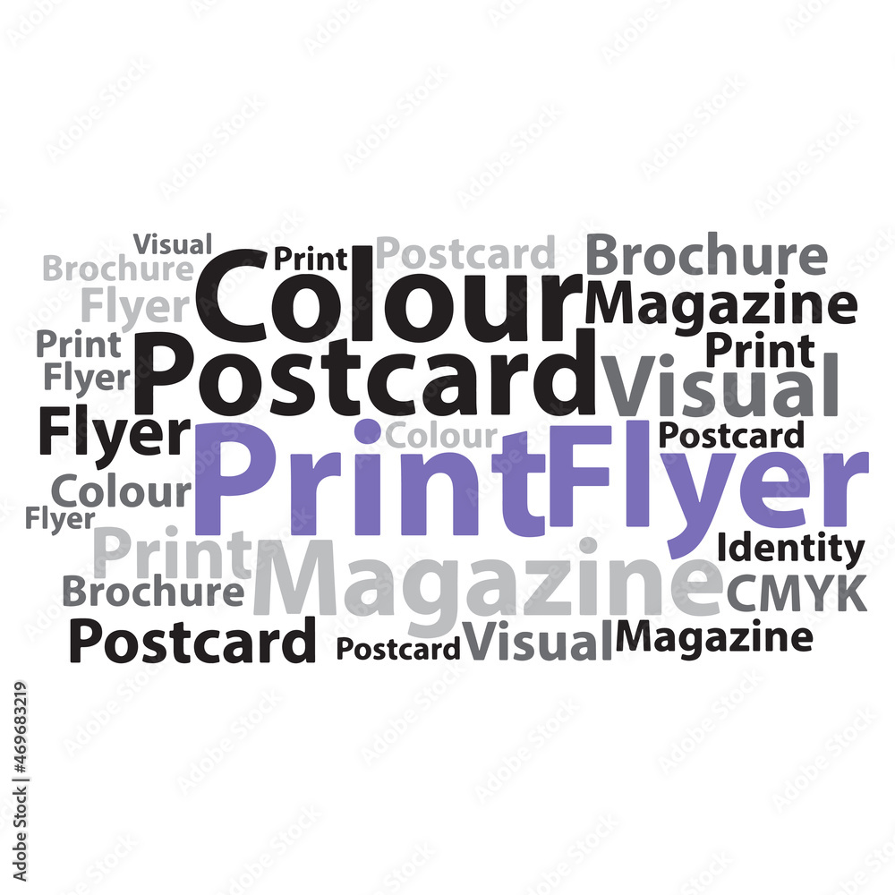 Obraz premium Text cloud. Design wordcloud. Typography concept. Vector illustration.