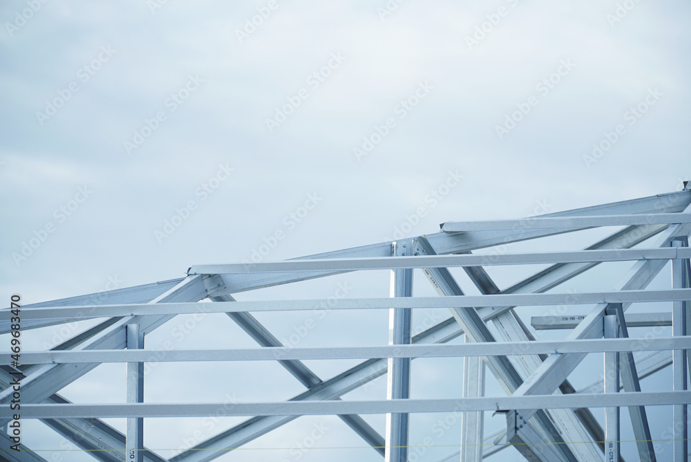Steel structure structures for building roofs