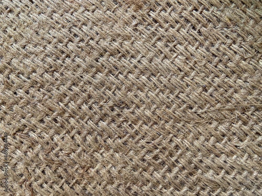 Jute sack pattern macro stock texture photo of khaki or brown colour Jute sack pattern macro stock texture photo of khaki or brown colour