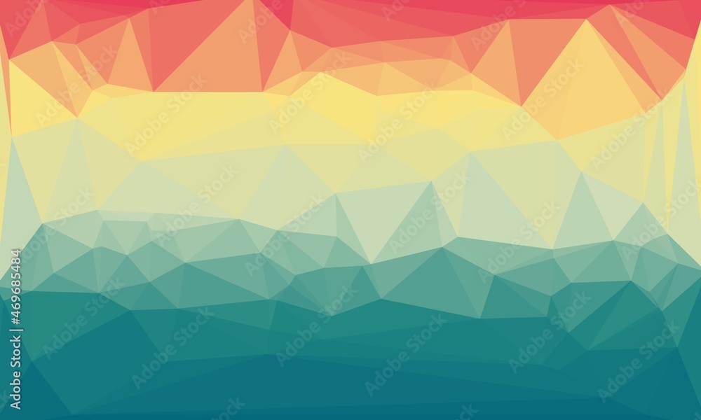 Fototapeta premium vibrant abstract multicolored background with poly pattern