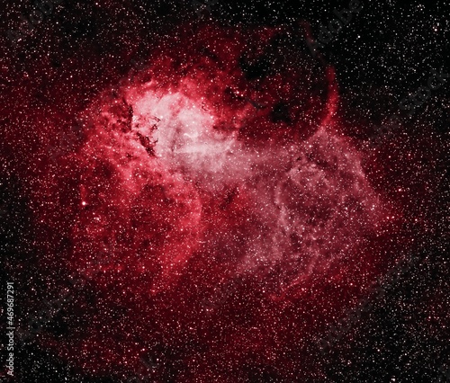 The Lion nebula, Sh2-132, Sharpless 2-132, Cepheus Lacerta border