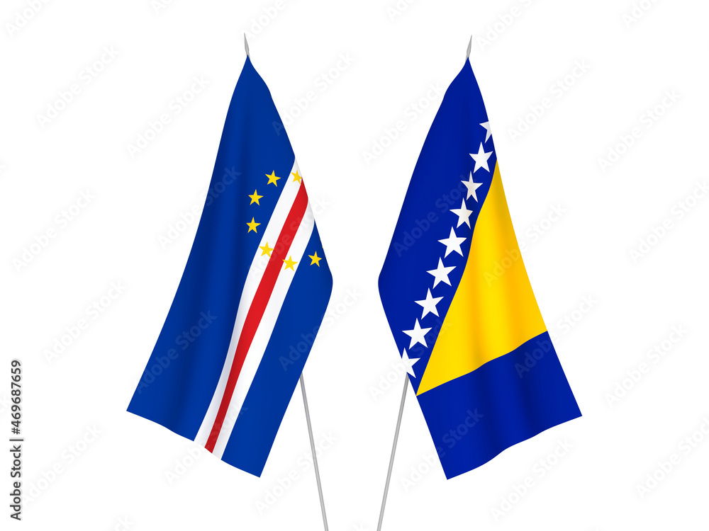 Bosnia and Herzegovina and Republic of Cabo Verde flags