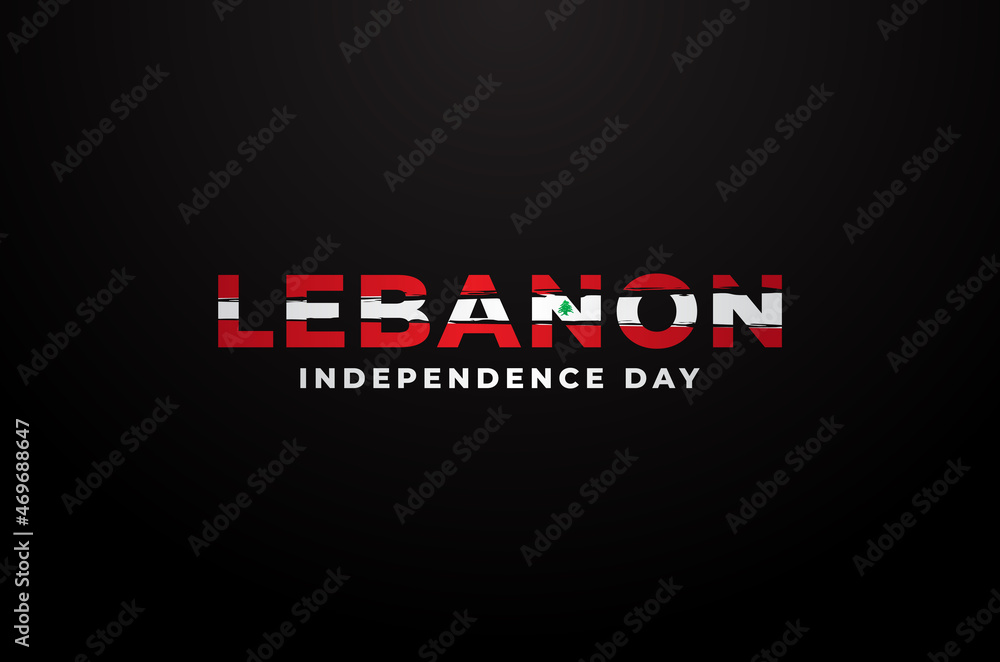Lebanon Independence Day Design Background For Greeting Moment
