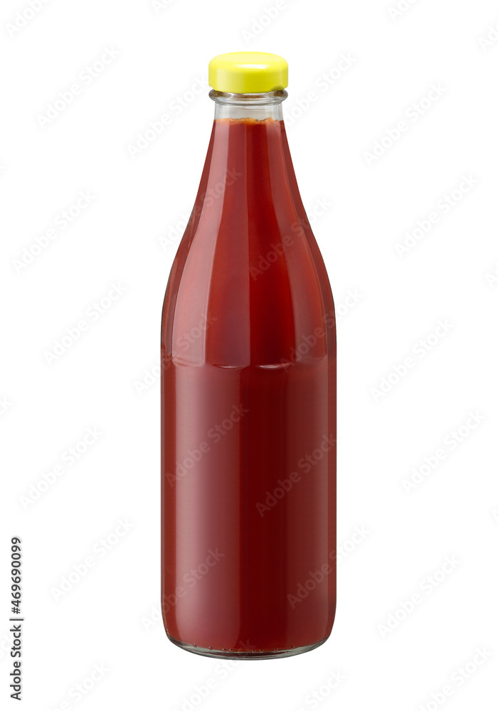 Tomato ketchup bottle isolated on white background Tomato ketchup bottle isolated on white background