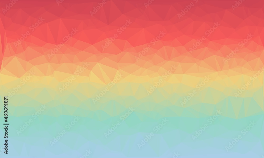 Fototapeta premium vibrant minimal multicolored polygonal background