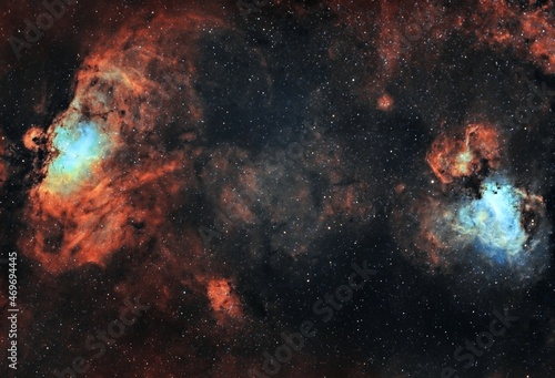 The Eagle Nebula, M16 , The Pillars of Creation, M17, The Omega Nebula, Swan Nebula, Messier