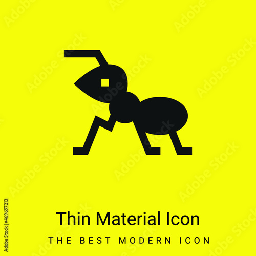 Ant minimal bright yellow material icon
