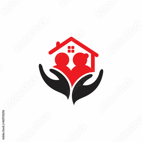 Nursing home icon sign symbol for element design