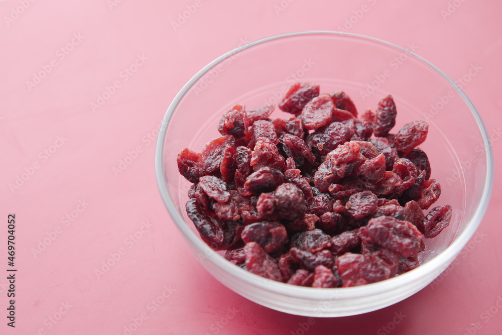 detail shot of dried cranberries on table detail shot of dried cranberries on table