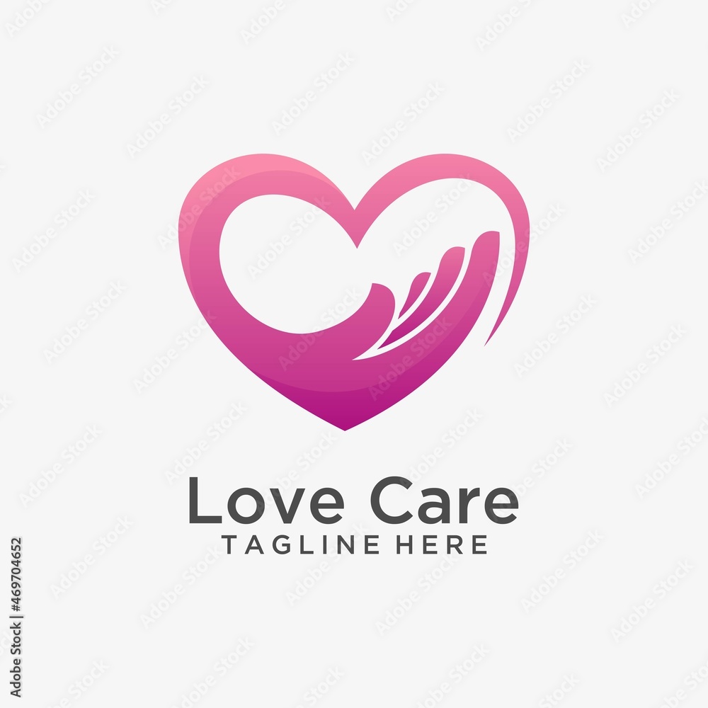 Love care logo design