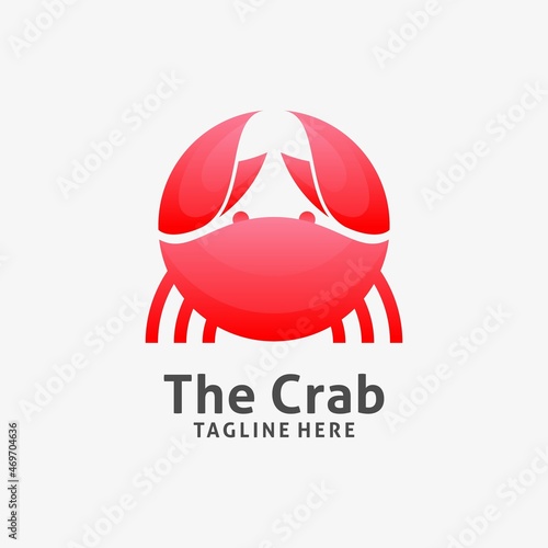 Red crab logo design