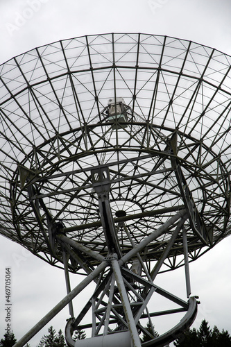 One of the antennas of the Westerbork Synthesis Radio Telescope (WSRT), Drenthe, Netherlands photo