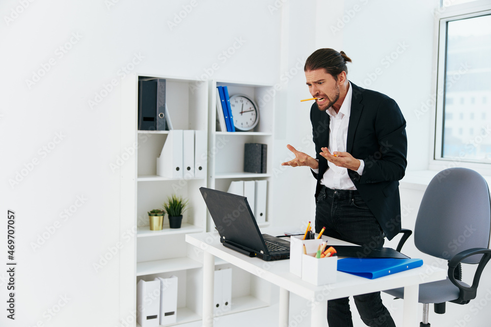 businessmen workflow in the office documents emotions technology businessmen workflow in the office documents emotions technology