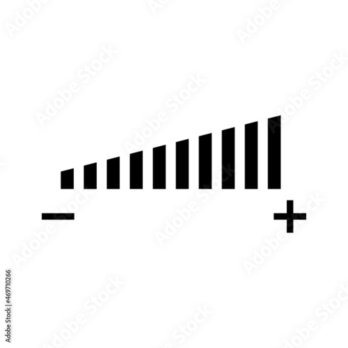 Obraz na płótnie volume icon vector w salonie