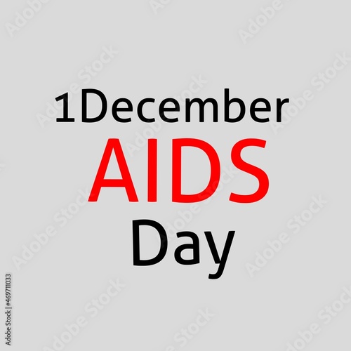 World Help Day. Red heart December 1st. AIDS awareness. HIV disease. Banner with the words Stop AIDS. The heart that dictates