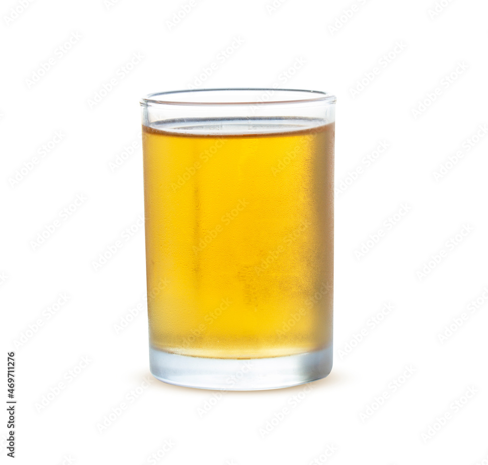 Chrysanthemum juice transparent cup of tea herbal drink for health isolated on white background clipping path. Chrysanthemum juice transparent cup of tea herbal drink for health isolated on white background clipping path.
