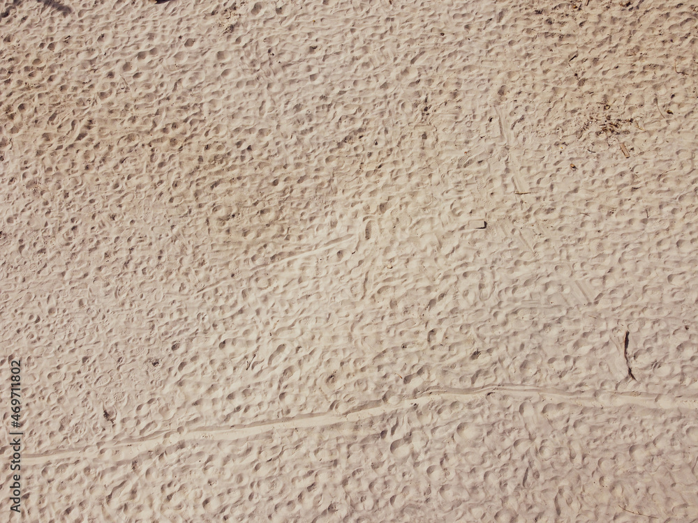 sand with footprints sand with footprints