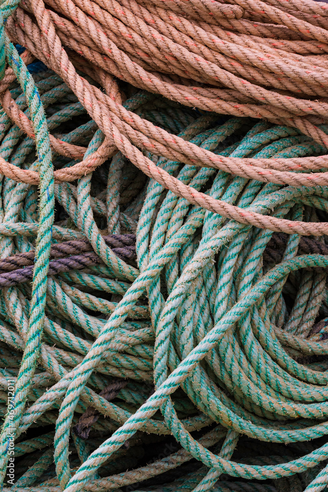 Coils of Rope for lobster fishing