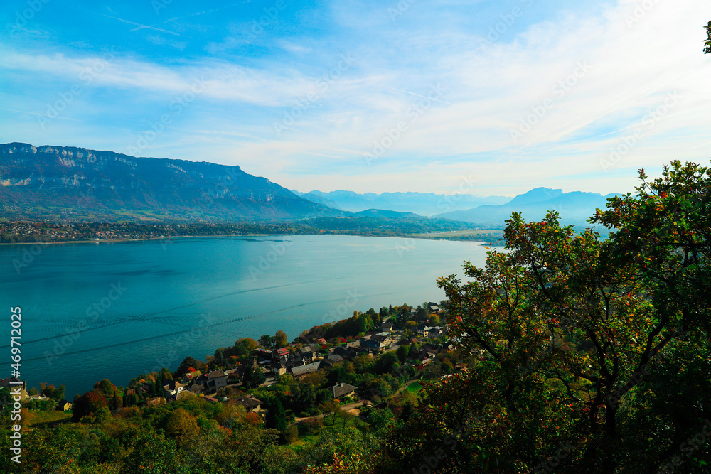 lake and mountains