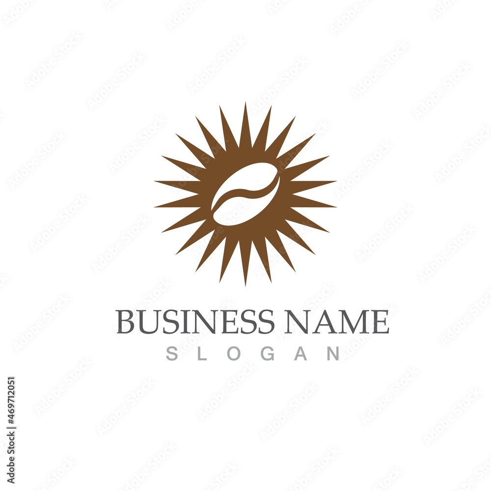 Fototapeta premium coffee bean icon vector